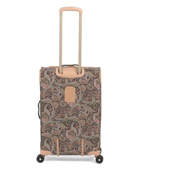 LONDON FOG Black/Sand 25in Mayfair Softside Spinner - Picture 2 of 2